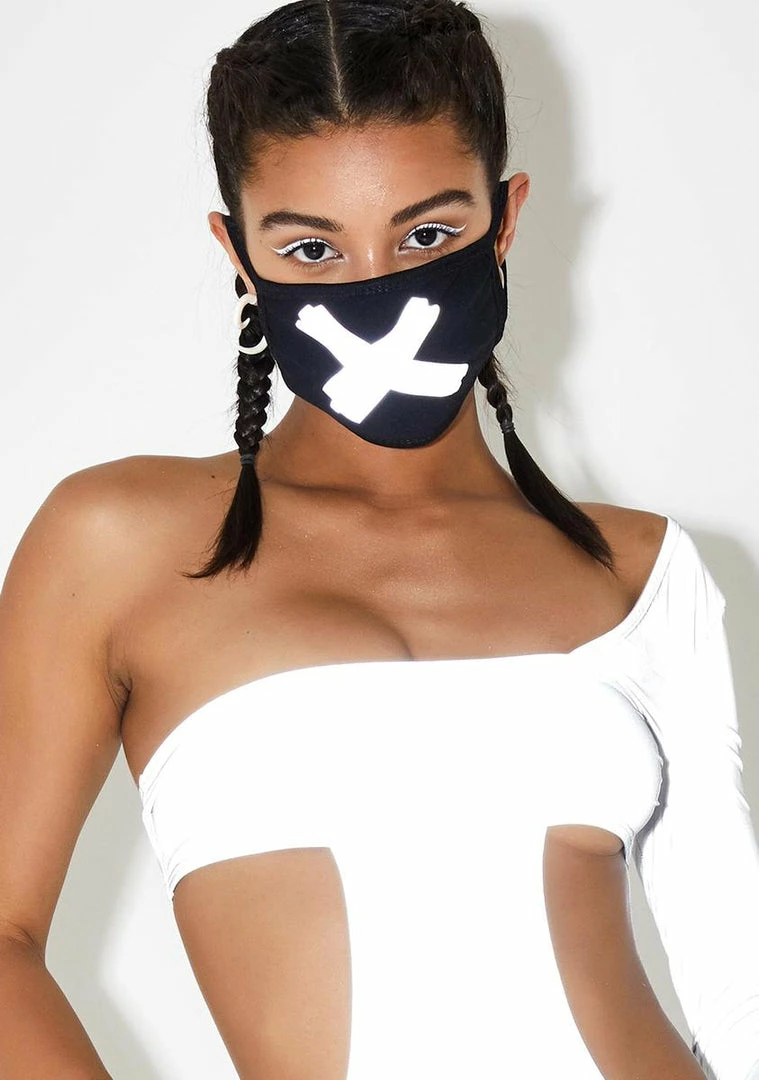 Stinnys Scarves & Gloves X Mark Reflective Mouth Mask