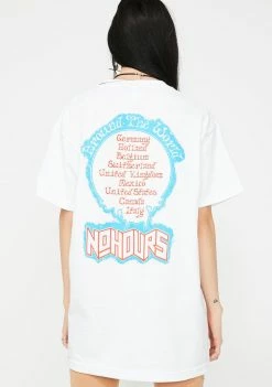 No Hours Tops New World Graphic Tee