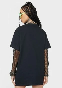 No Hours Black Solo Bear Graphic Tee