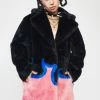 Girlfriend Material Flame Hendrix Faux Fur Coat Outerwear