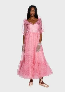 Fanciful Doll Dresses Mon Amour Ruffled Beauty Maxi Dress