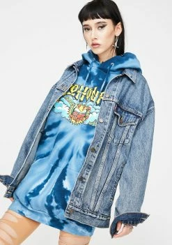 No Hours Tops High Note Tie Dye Hoodie