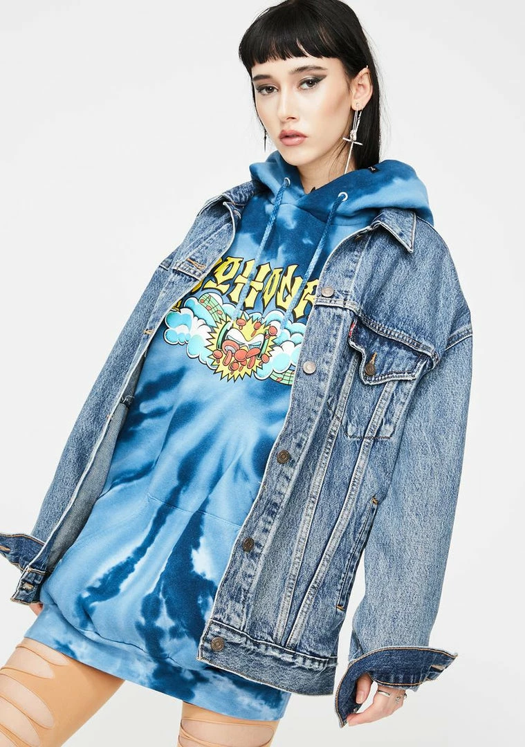 No Hours Tops High Note Tie Dye Hoodie