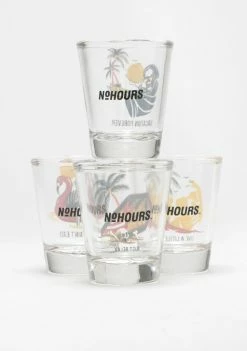 No Hours Kitchen & Bar Paradise Shot Glass Set