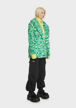 Girlfriend Material Swirl Hendrix Faux Fur Coat Faux Fur Jacket