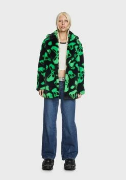 Girlfriend Material Alien Hendrix Faux Fur Coat Faux Fur Jacket