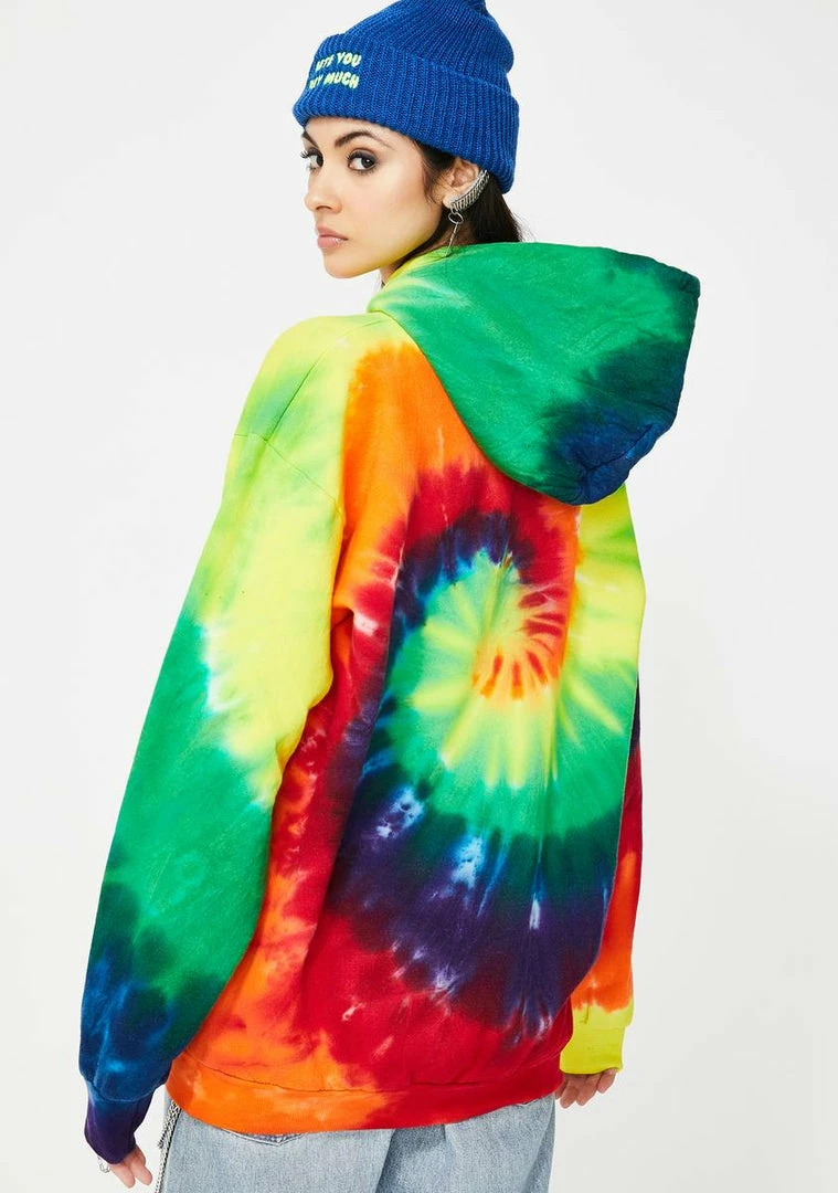 No Hours Tops Tie Dyehouse Hoodie