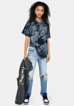 No Hours Always Watching Tie Dye Graphic Tee