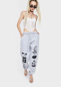 No Hours Bottoms Grey These Days Jogger Sweatpants