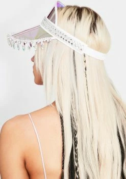 Stinnys Hats Purple Holographic Advize Me Visor Hat