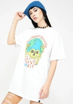 No Hours Tops New World Graphic Tee