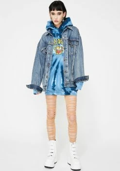 No Hours Tops High Note Tie Dye Hoodie