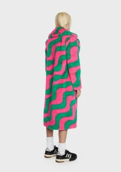 Girlfriend Material Wave Kai Faux Fur Coat Faux Fur Jacket