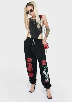 No Hours Bottoms Forever Rose Jogger Sweatpants