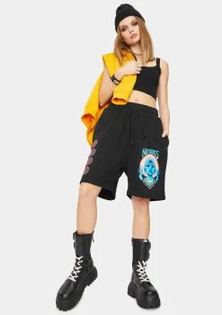 No Hours Past Future Graphic Sweat Shorts