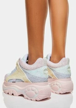 Buffalo London Platforms Pastel Multi Classic Low Platform Sneakers