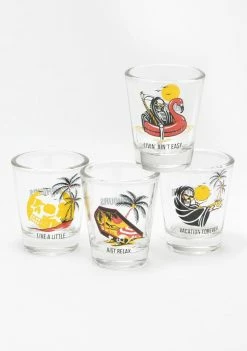 No Hours Kitchen & Bar Paradise Shot Glass Set
