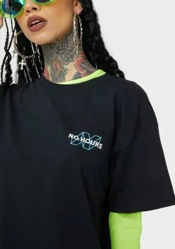 No Hours Tops Stop Clockin Graphic Tee