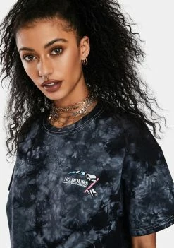 No Hours Always Watching Tie Dye Graphic Tee
