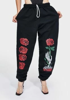 No Hours Bottoms Forever Rose Jogger Sweatpants