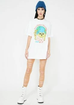 No Hours Tops New World Graphic Tee