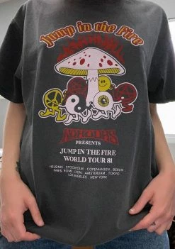 No Hours Jump In Graphic Tee Tops