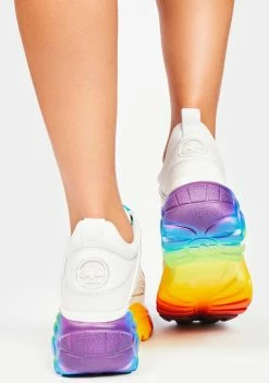 Buffalo London Platforms Rainbow Classic Low Platform Sneakers