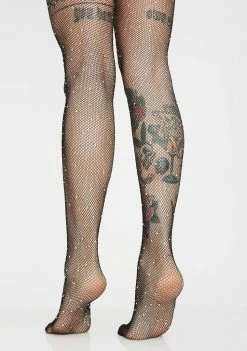 Stinnys Ring On Rhinestone Fishnet Stockings