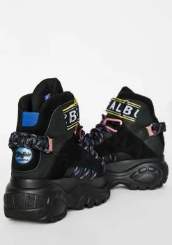 Buffalo London Platforms Classic Retro High Suede Sneakers