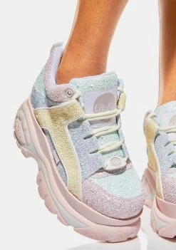 Buffalo London Platforms Pastel Multi Classic Low Platform Sneakers