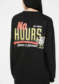 No Hours Create Long Sleeve Tee