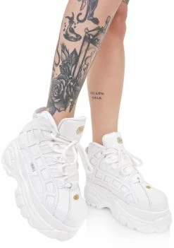 Buffalo London Platforms Blanco Arched Platform Sneakers