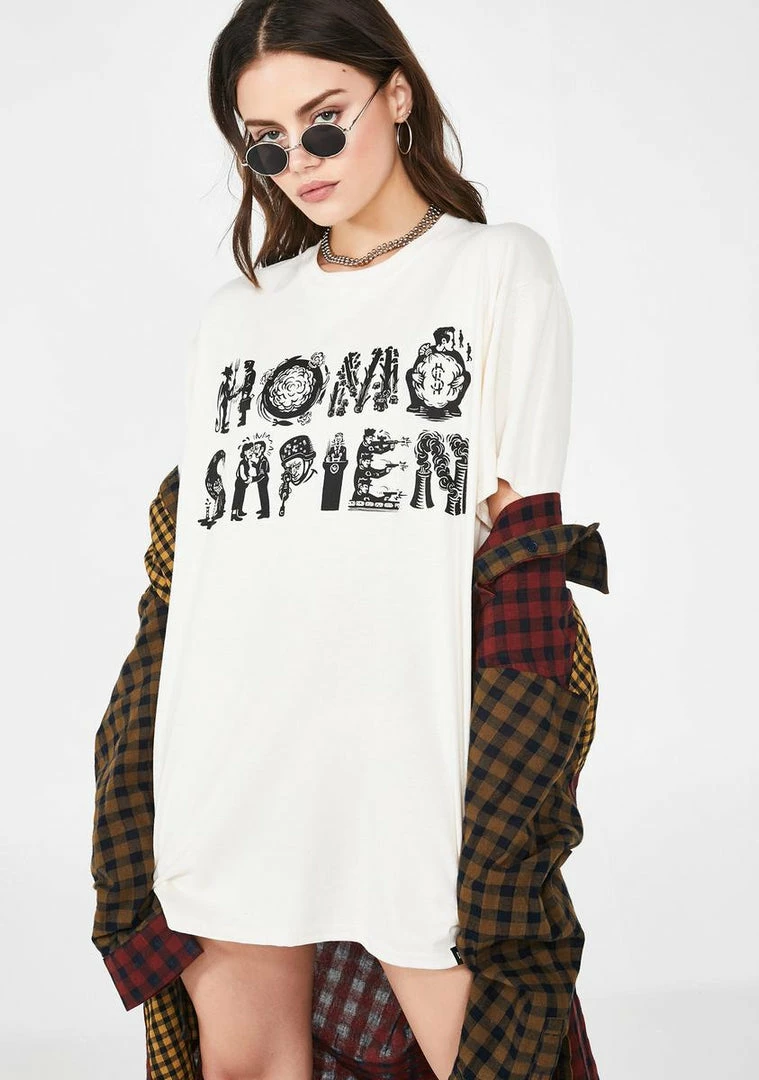 No Hours Tops Human Tee