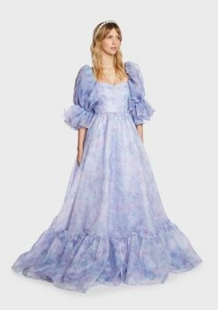 Fanciful Doll Vintage Floral Belle Maxi Dress Midi & Maxi