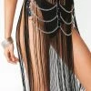 Stinnys Indigo Tassel And Chain Belt