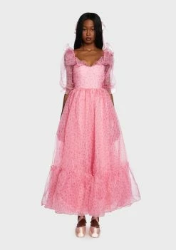 Fanciful Doll Dresses Mon Amour Ruffled Beauty Maxi Dress