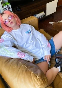 No Hours Past Future Long Sleeve Tee Tops