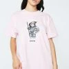 No Hours Light Pink Solo Bear Tee