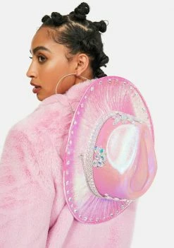 Stinnys Hats Pink Iridescent Ryder Cowboy Hat