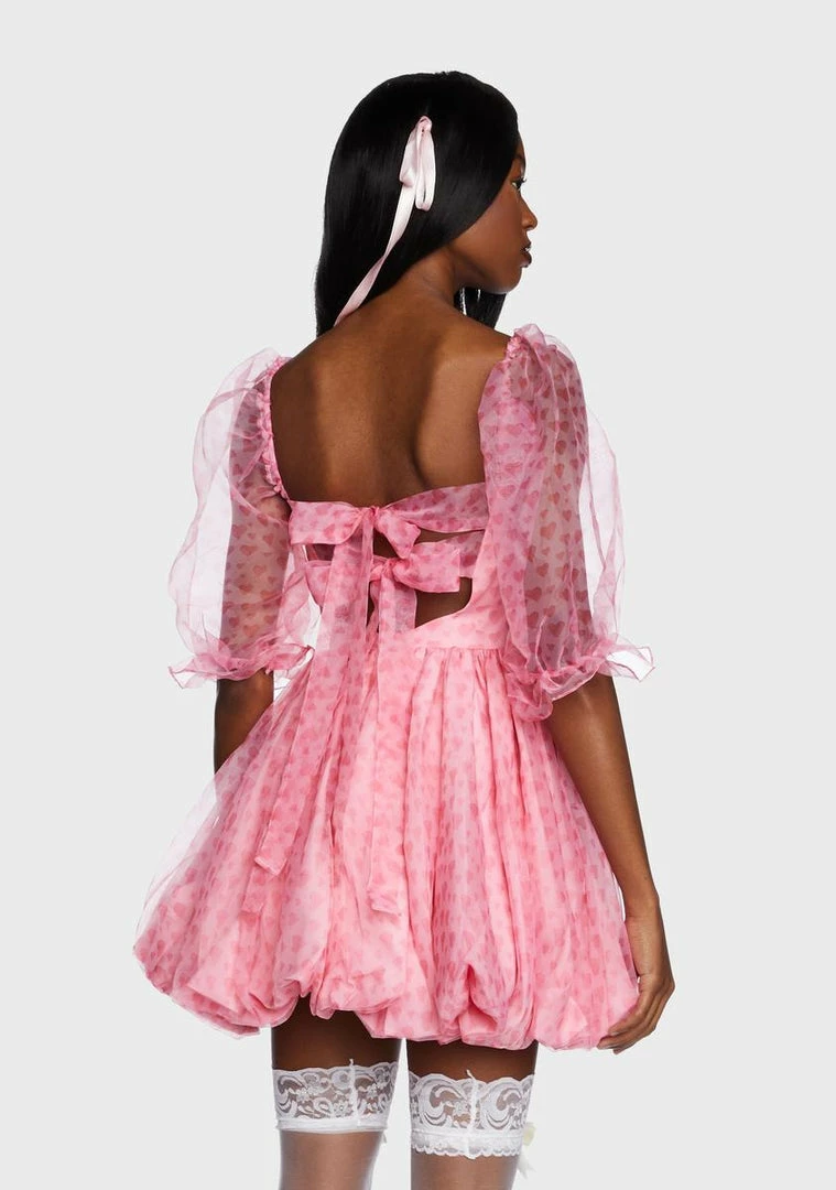 Fanciful Doll Mon Amour Puffball Mini Dress Dresses