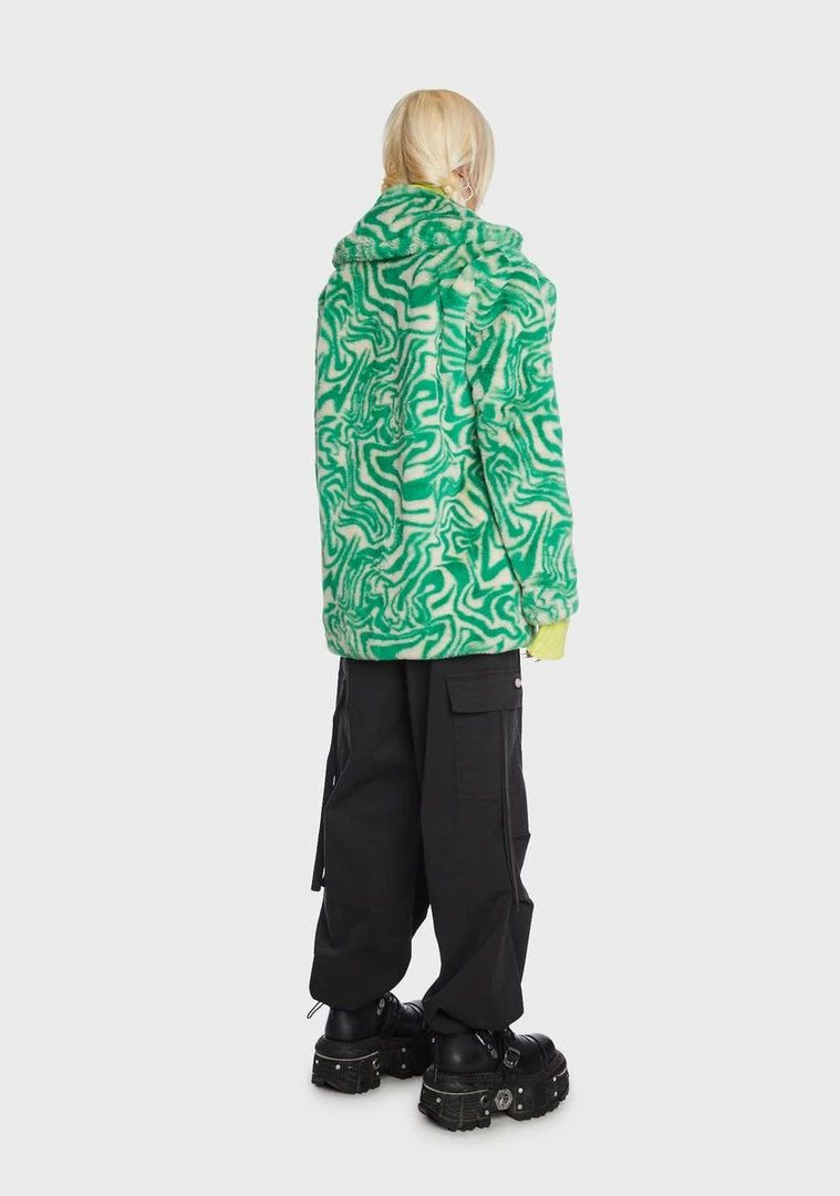 Girlfriend Material Swirl Hendrix Faux Fur Coat Faux Fur Jacket