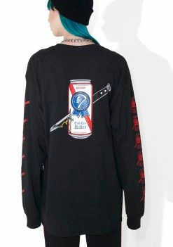 No Hours Tall Can Killer Long Sleeve Tee