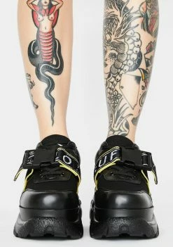 Buffalo London Galip Leather Platform Sneakers Platforms