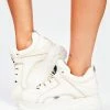 Buffalo London Off White Classic Low Leather Platform Sneakers