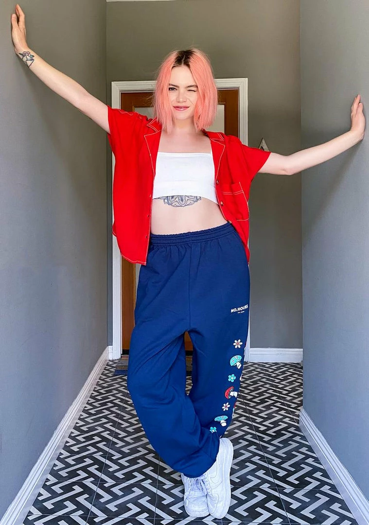 No Hours Bottoms Shroom Graphic Sweatpants