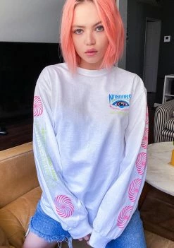 No Hours Past Future Long Sleeve Tee Tops