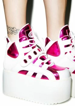 Buffalo London BB Spice Pink Platforms