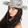 Stinnys Wild Ryder Zebra Cowboy Hat