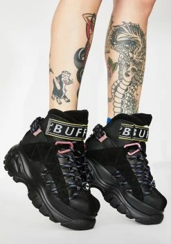 Buffalo London Platforms Classic Retro High Suede Sneakers