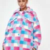 Girlfriend Material Check Sander Teddy Jacket Outerwear